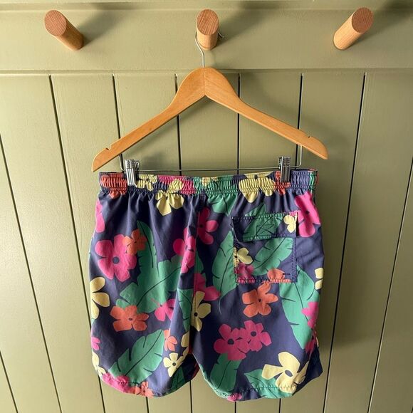 J. McLaughlin Men's Swim Trunks in Multicolor Floral - Picture 4 of 9
